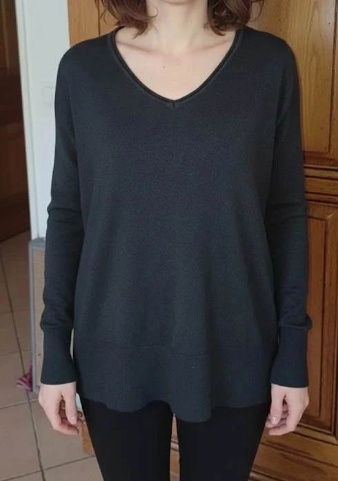 Pull gris anthracite marque Clara Vitti taille 46
